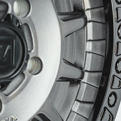 V09 Brushed Charcoal UTV Beadlock - Valor Offroad