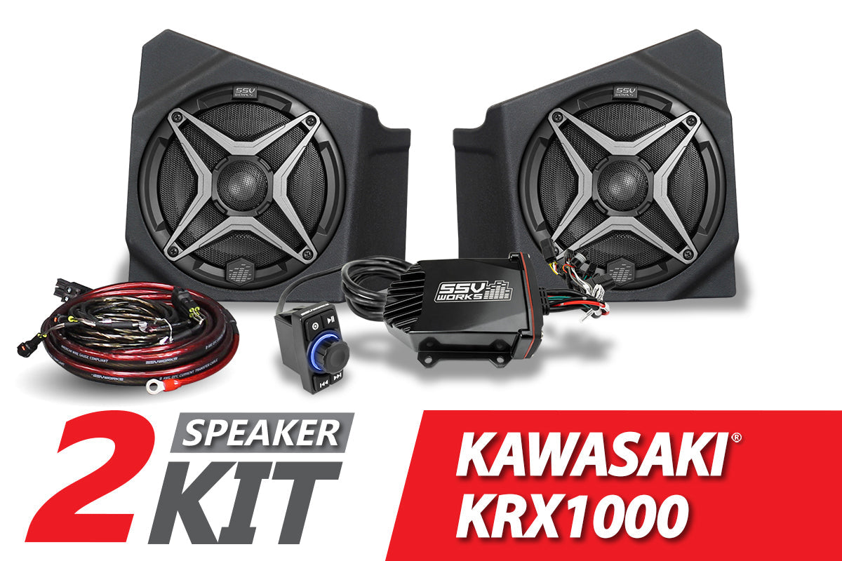 2020-2023 Kawasaki KRX1000 2-Speaker SSV Works Audio-Kit