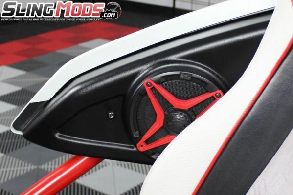 2015-2021 Polaris Slingshot Upper Side-Panel Speaker-Pods with 120watt 6.5" Speakers