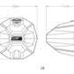 Universal 8in Cage-Mount Speaker-Pods