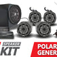 2016-2020 Polaris General Kicker 5-Speaker Plug-&-Play System for Ride Command