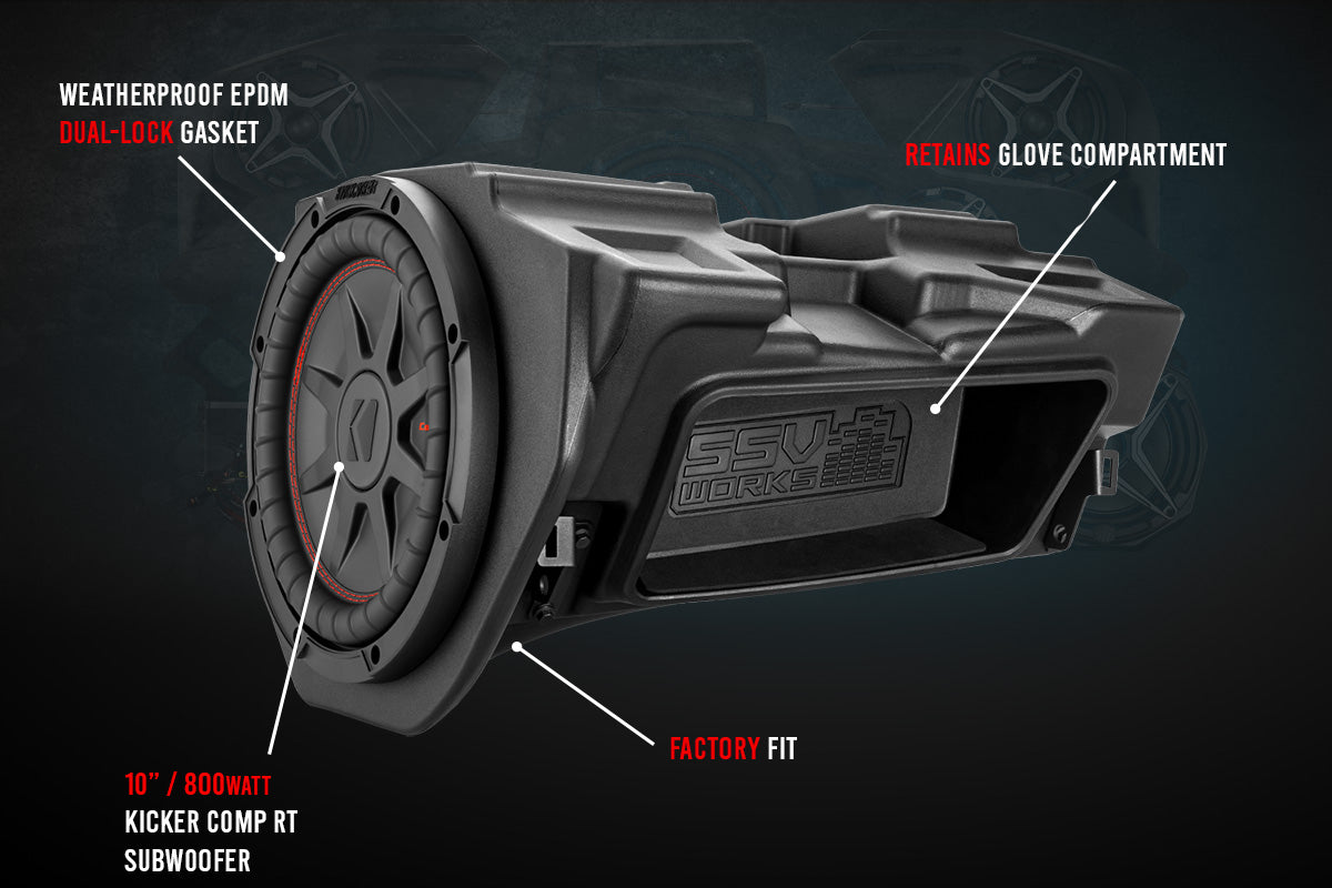 2014-2023 Polaris RZR SSV 3-Speaker Plug-&-Play System for Ride Command