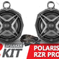 2021-2023 Polaris RZR Pro 8in Cage-Mounted Speaker Pods for Ride-Command