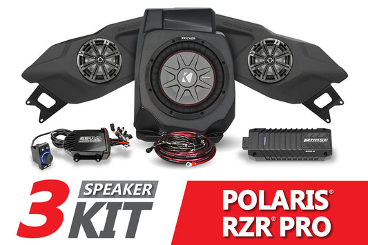 2020-2023 Polaris RZR Pro Kicker 3-Speaker Plug-&-Play System