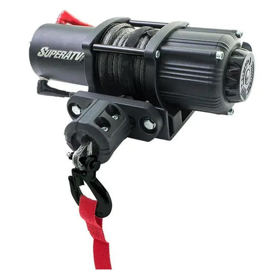 SuperATV 3500LB Winch with Remote & Synthetic Rope