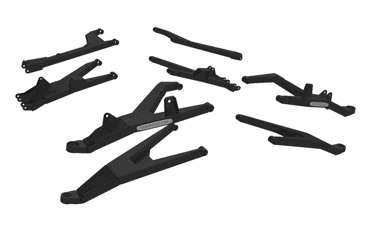 Defender Long Travel Control Arms Black Thumper Fab