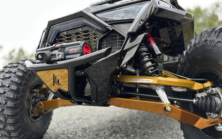 RZR PRO R Front Winch Bumper Raw Thumper Fab