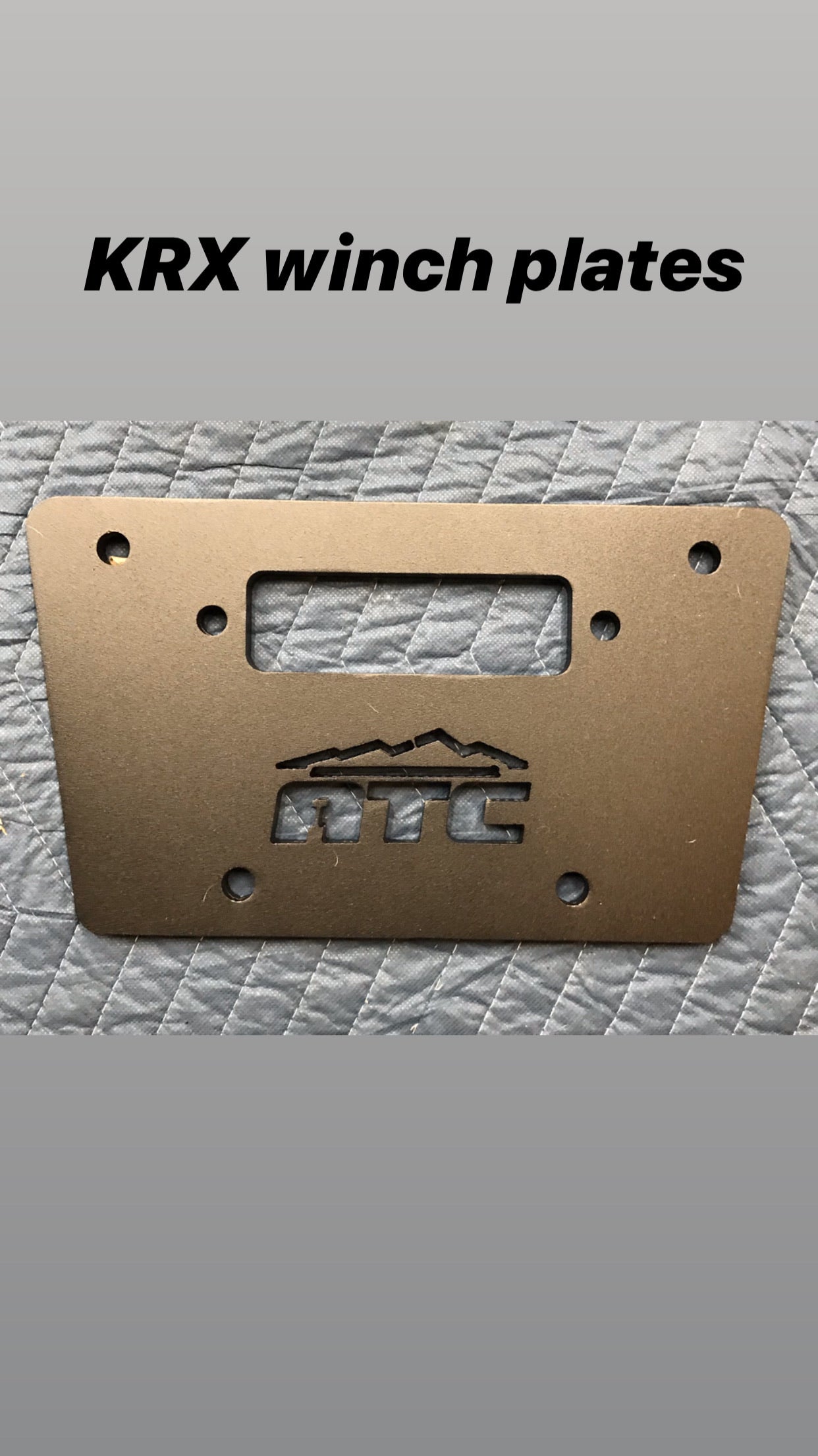 KRX Winch Plate